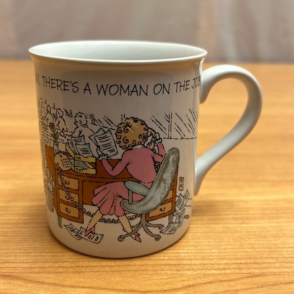 Hallmark Other - Vintage 80s Hallmark relax there's a woman on the job mug